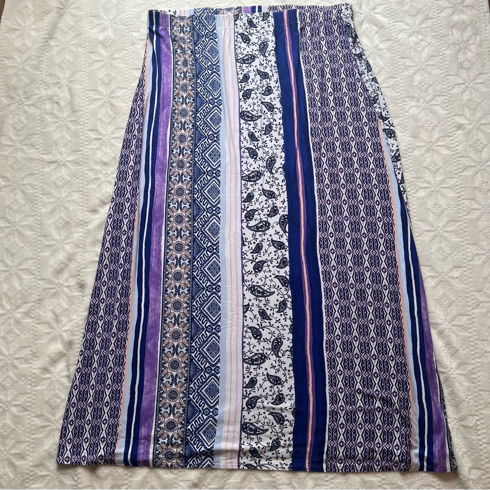 Chico multi column maxi skirt
